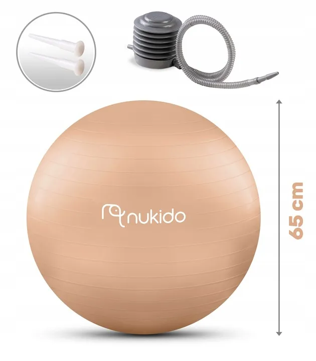 Fitnesz labda, Nukido NS-951, bézs – 9. kép Fitnesz labda, Nukido NS-951, bézs – 9. kép