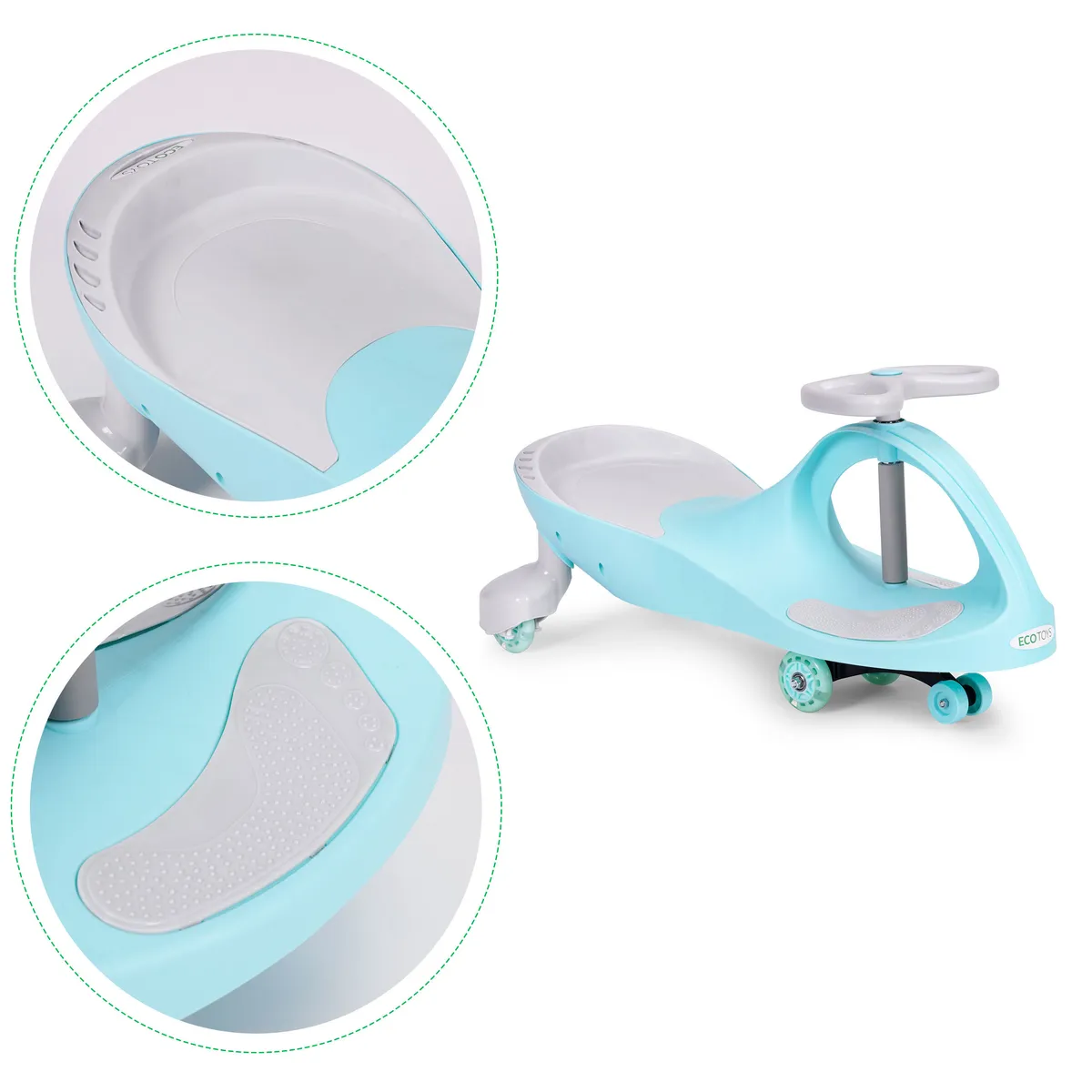 Wiggle autó, ECOTOYS YM-SW-1, kék – 3. kép