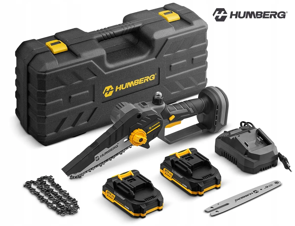 Akkumulátoros láncfűrész, Humberg HM-421, mini – 2. kép Akkumulátoros láncfűrész, Humberg HM-421, mini – 2. kép