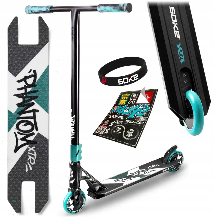 Trükkroller, SOKE XTR, türkiz/fekete – 2. kép Trükkroller, SOKE XTR, türkiz/fekete – 2. kép