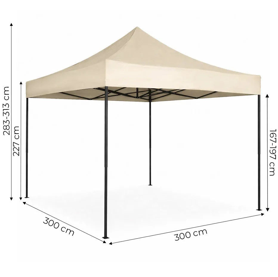 Kerti pavilon, MultiGarden PAW-FG-3X3-3, bézs – 6. kép Kerti pavilon, MultiGarden PAW-FG-3X3-3, bézs – 6. kép