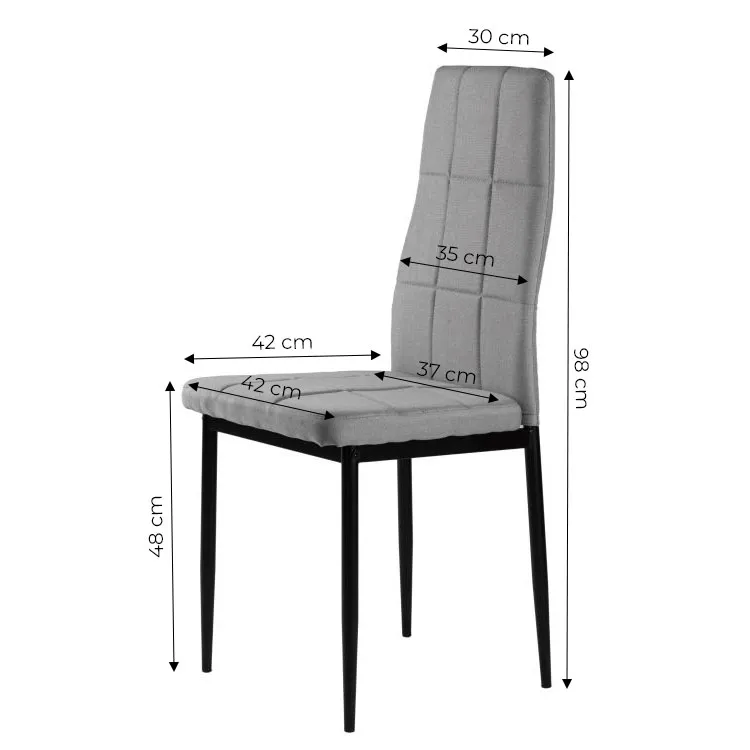 Étkezőszék, ModernHome DC860-4, 4 db – 5. kép Étkezőszék, ModernHome DC860-4, 4 db – 5. kép