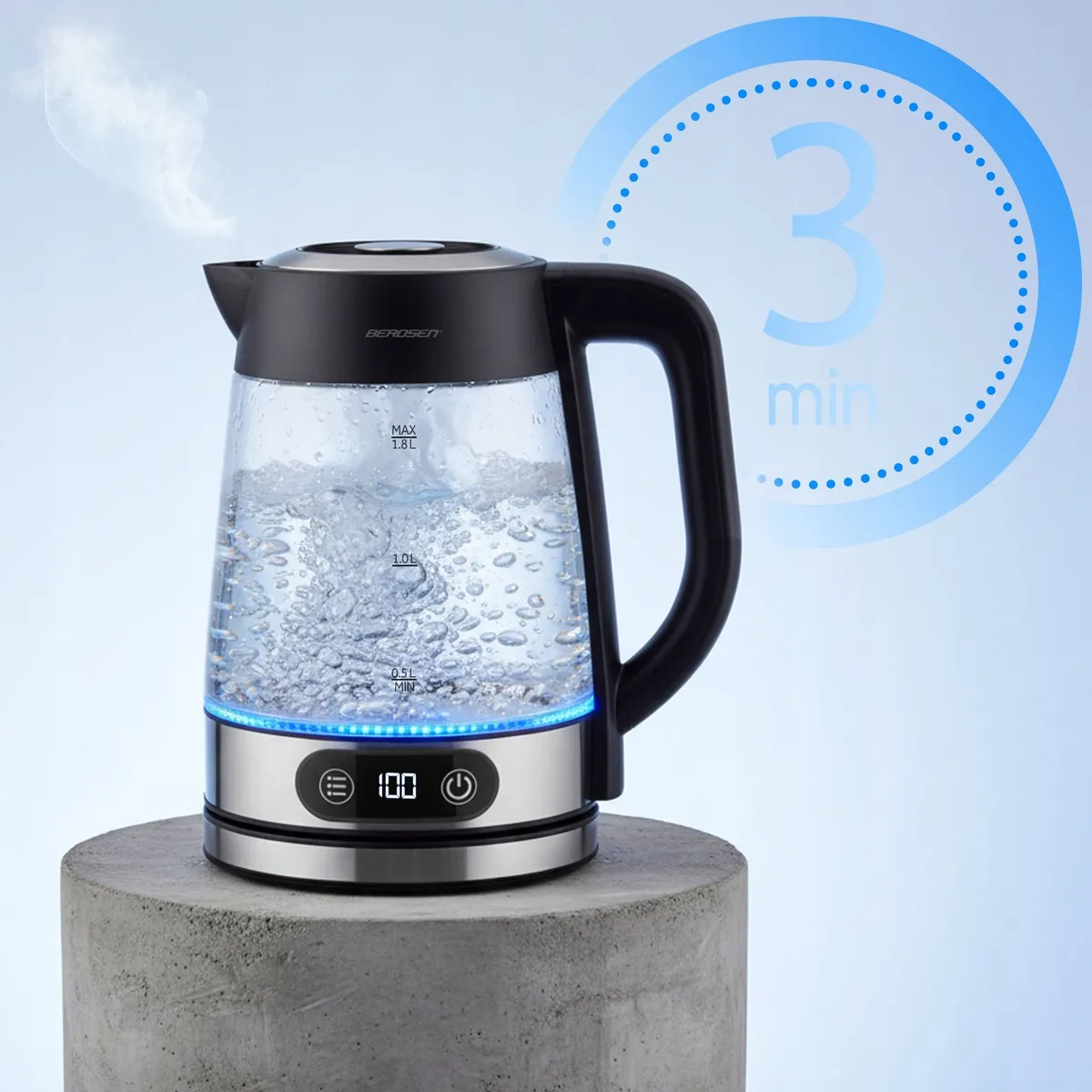 Vízforraló, Berdsen BD-715, 1800 ml – 3. kép Vízforraló, Berdsen BD-715, 1800 ml – 3. kép