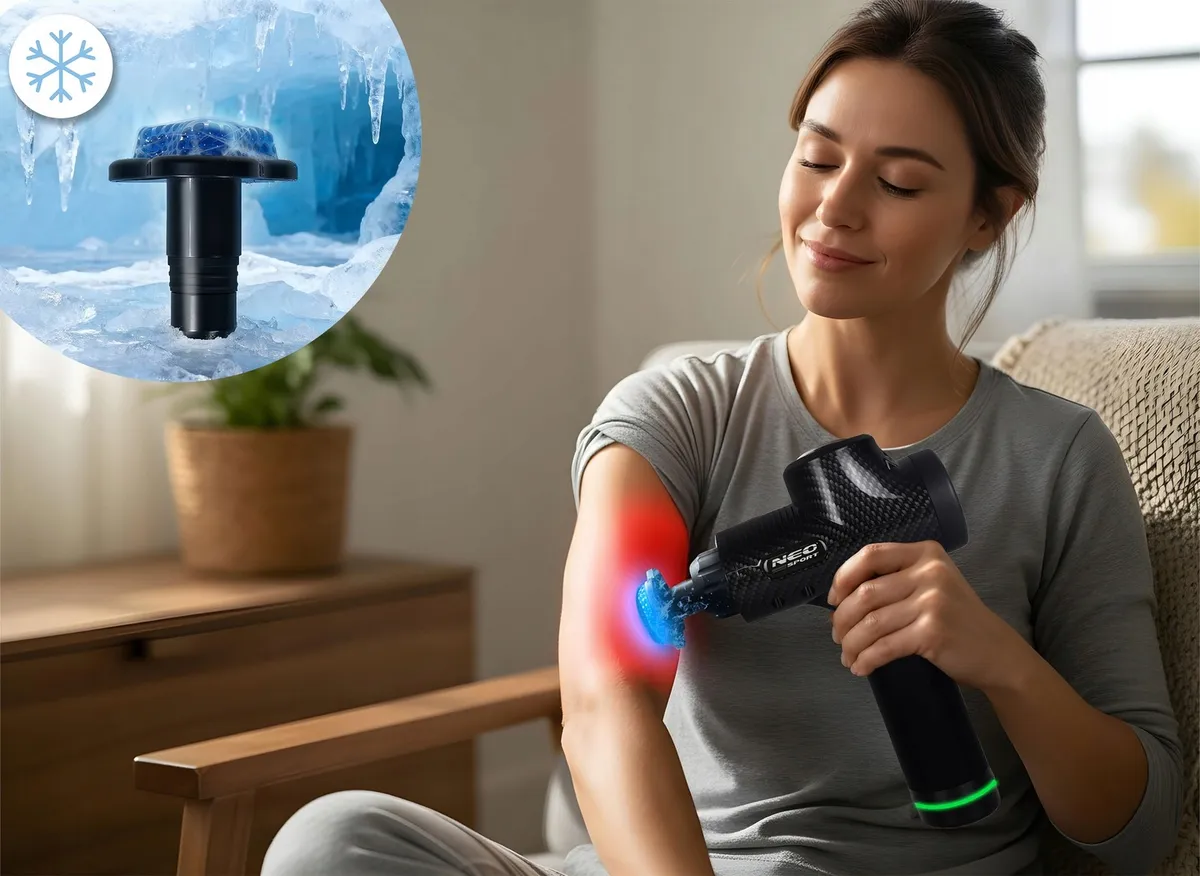 Masszázspisztoly, Neo-Sport NS-503, fekete – 9. kép Masszázspisztoly, Neo-Sport NS-503, fekete – 9. kép