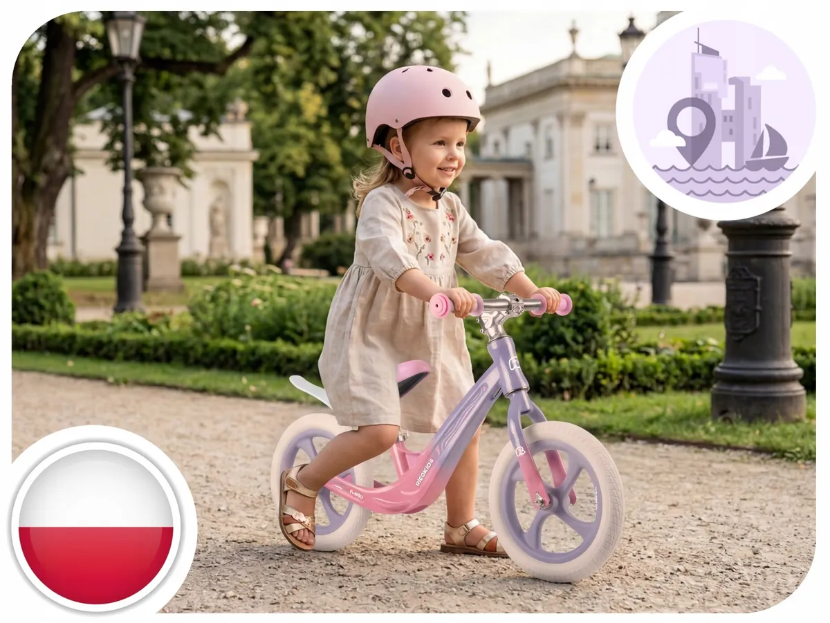 Kétkerekű futóbicikli, Ricokids Funnu, lila – 8. kép
