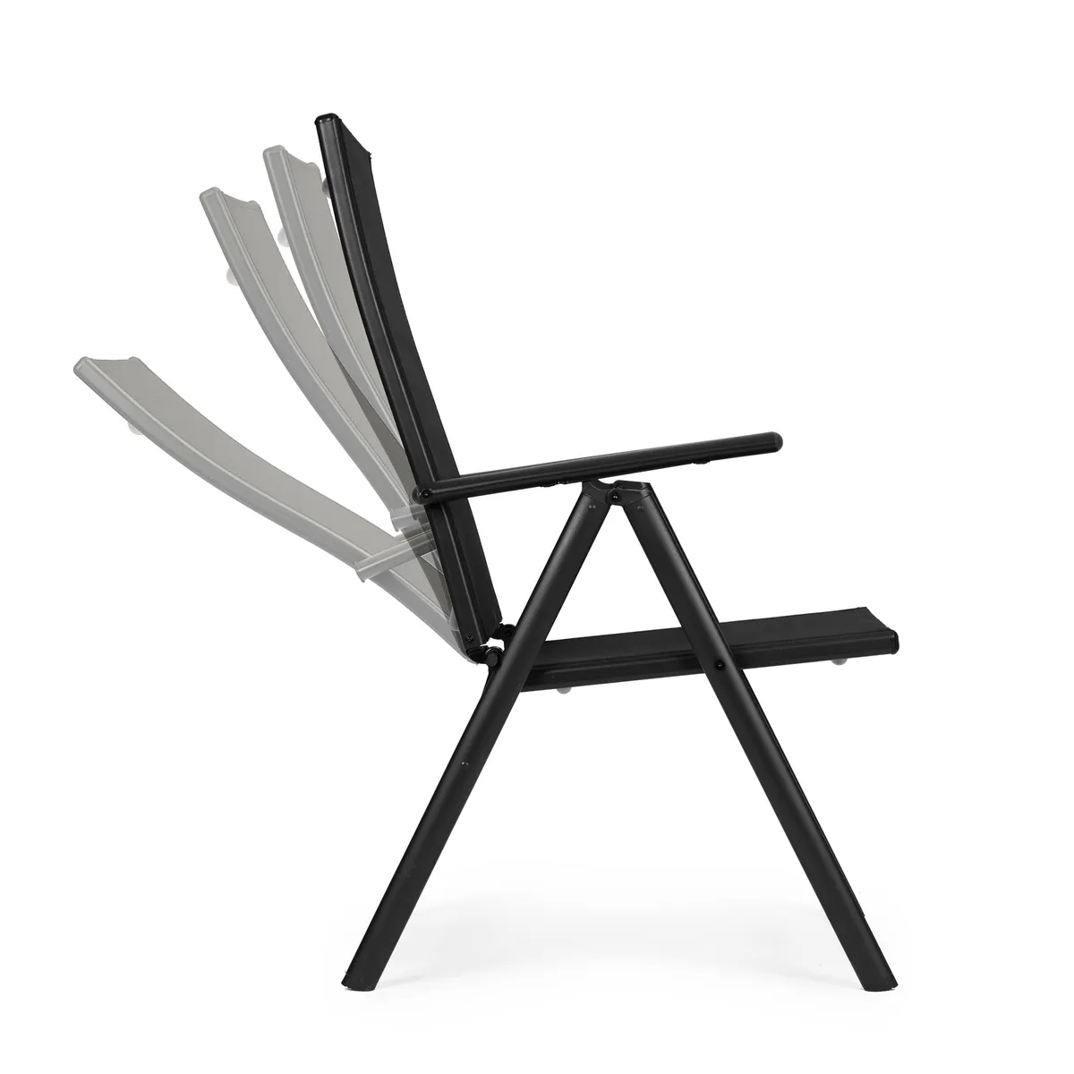 Kerti szék, MultiGarden WR1652-2, fekete – 4. kép Kerti szék, MultiGarden WR1652-2, fekete – 4. kép