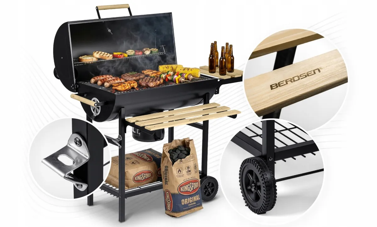 Faszenes grill, Berdsen BD-895, fekete – 4. kép