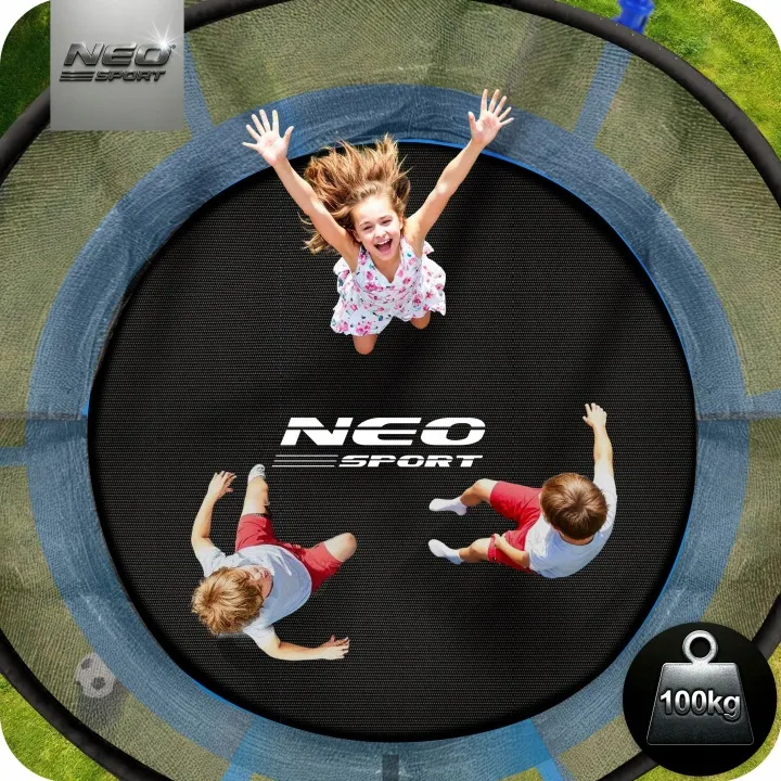 Kerti trambulin, Neo-Sport, fekete/kék – 6. kép Kerti trambulin, Neo-Sport, fekete/kék – 6. kép