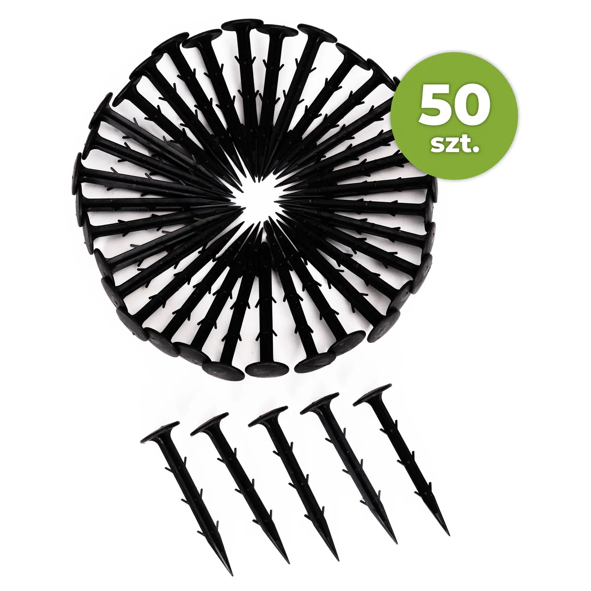 Geotextília rögzítőtüske, MultiGarden PEG50-15, fekete – 1. kép Geotextília rögzítőtüske, MultiGarden PEG50-15, fekete – 1. kép