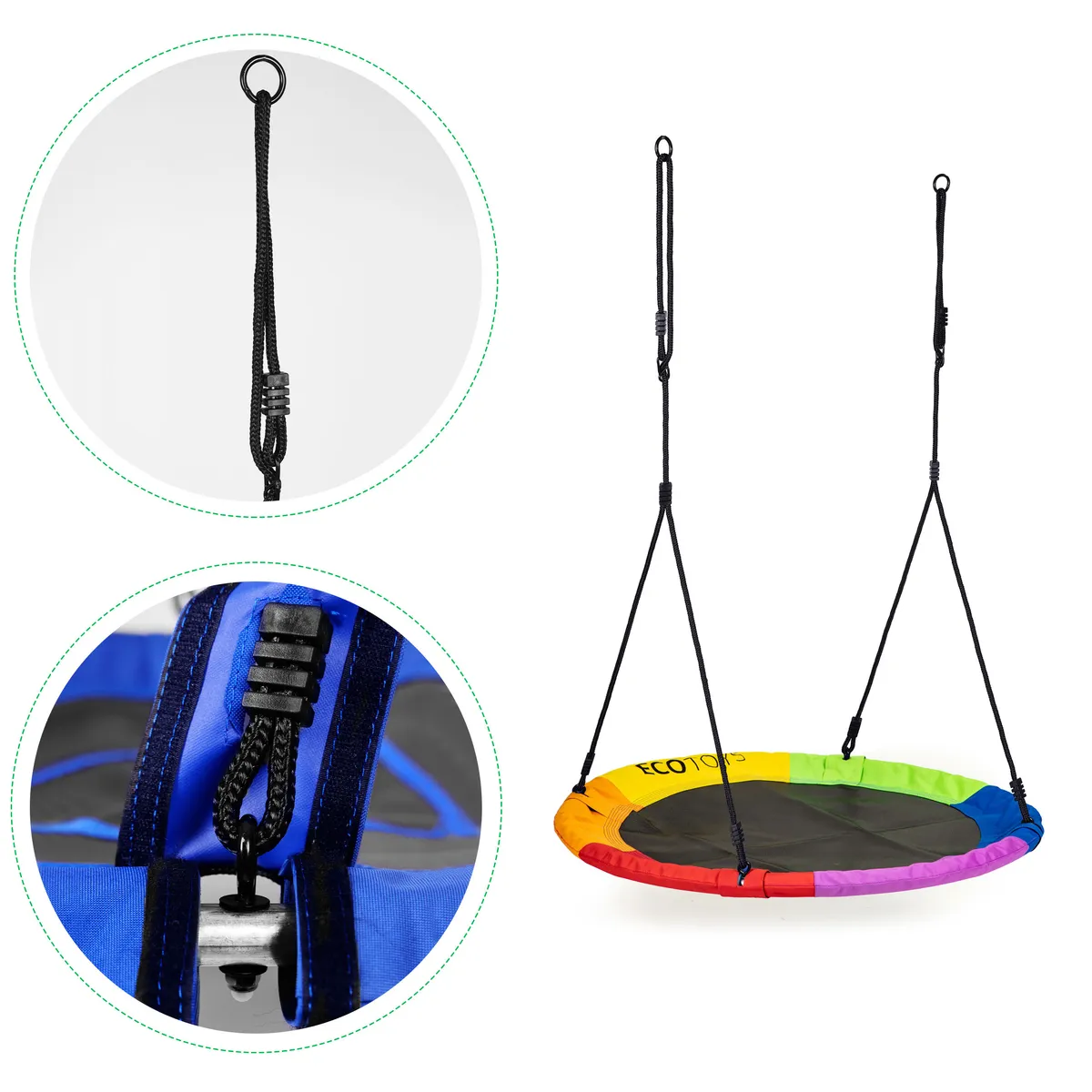 Fészekhinta, ECOTOYS BOC100, színes – 3. kép Fészekhinta, ECOTOYS BOC100, színes – 3. kép
