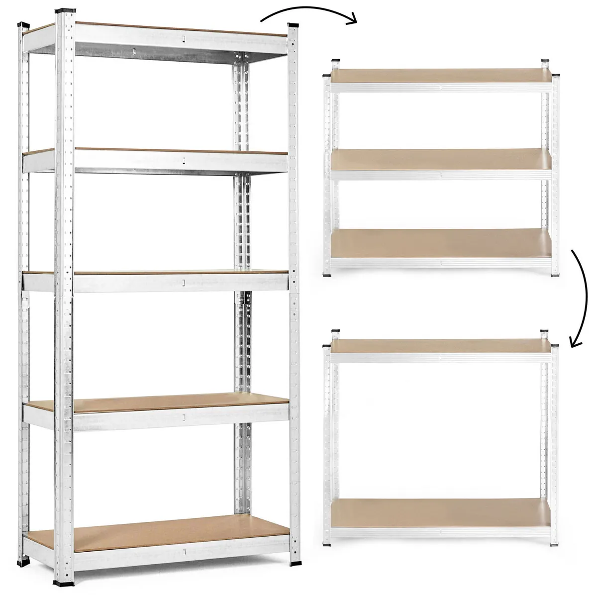 Műhelypolc, ModernHome G9040A, ezüst – 5. kép Műhelypolc, ModernHome G9040A, ezüst – 5. kép