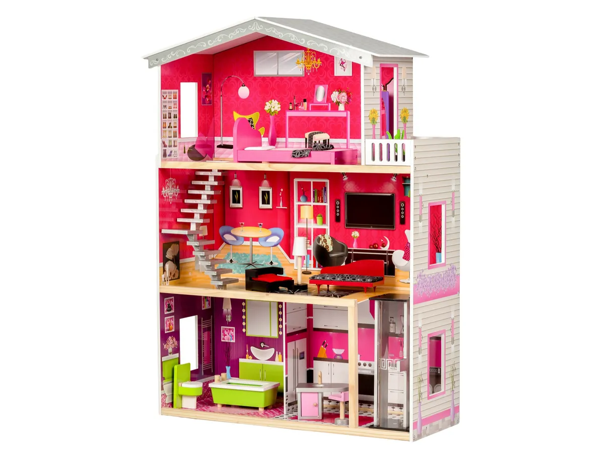 Fa babaház, ECOTOYS 4118, Malibu rezidencia – 4. kép Fa babaház, ECOTOYS 4118, Malibu rezidencia – 4. kép