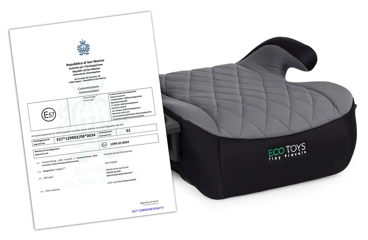 Autós ülésmagasító, ECOTOYS RDCF04-ISO, 125–150 cm – 5. kép