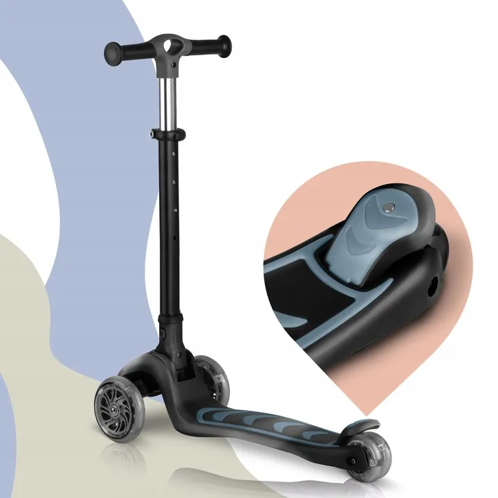 Háromkerekű roller, Nukido Flippo, fekete – 8. kép Háromkerekű roller, Nukido Flippo, fekete – 8. kép
